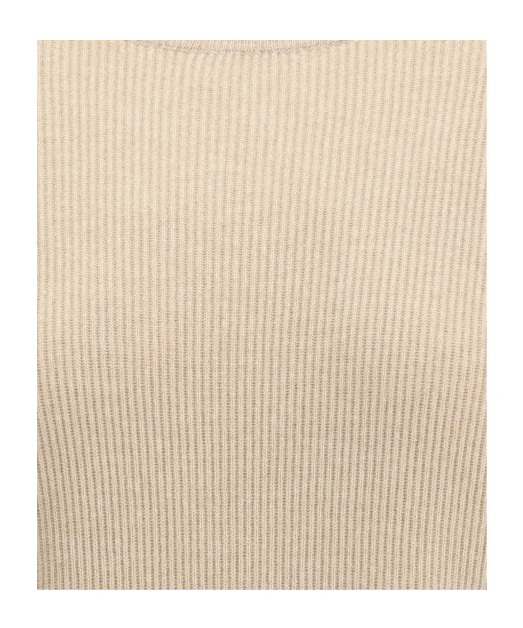 Ribbed Crew-Neck Sweater