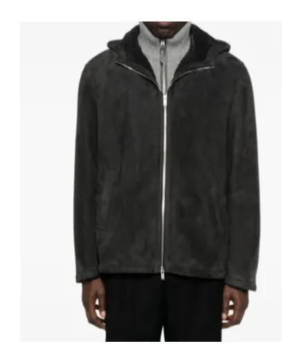 Hooded Zip-Front Jacket