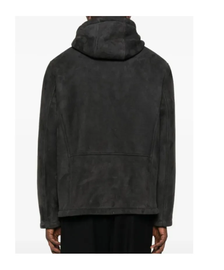 Hooded Zip-Front Jacket