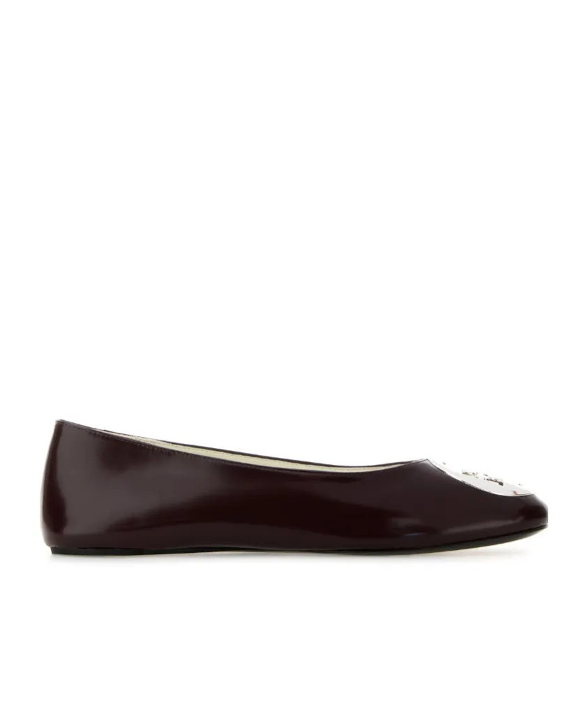 Logo-Plaque Ballet Flats