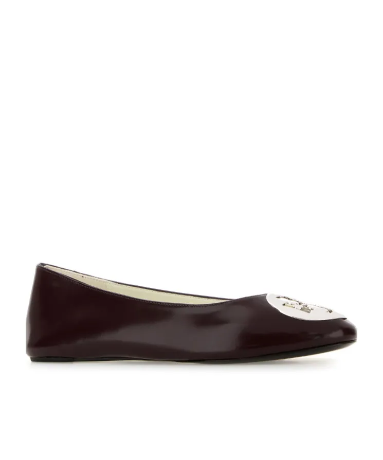 Logo-Plaque Ballet Flats