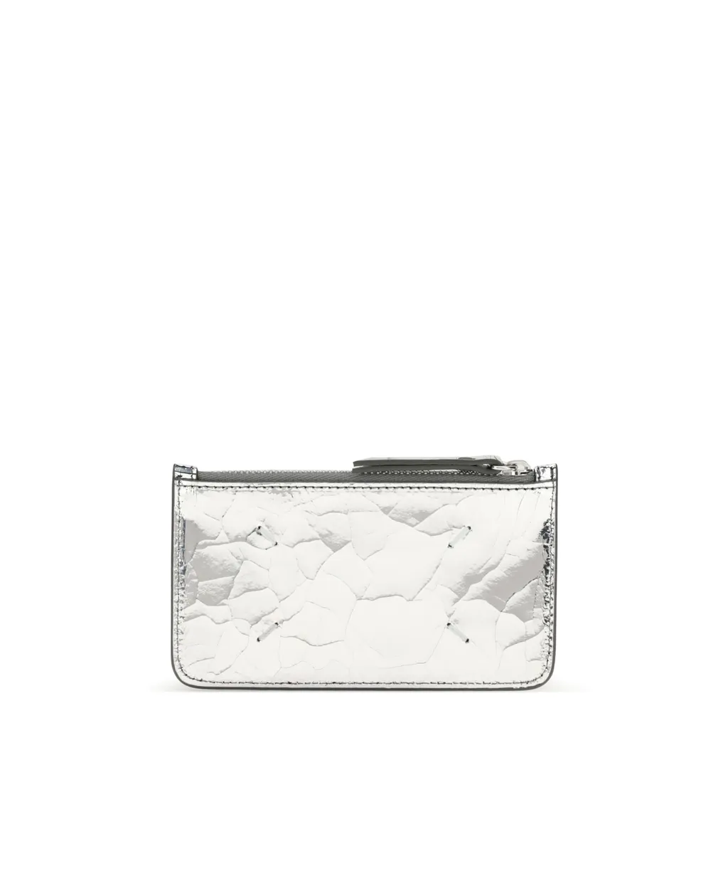 Maison Margiela Four-Stitch Top-Zip Coin Wallet