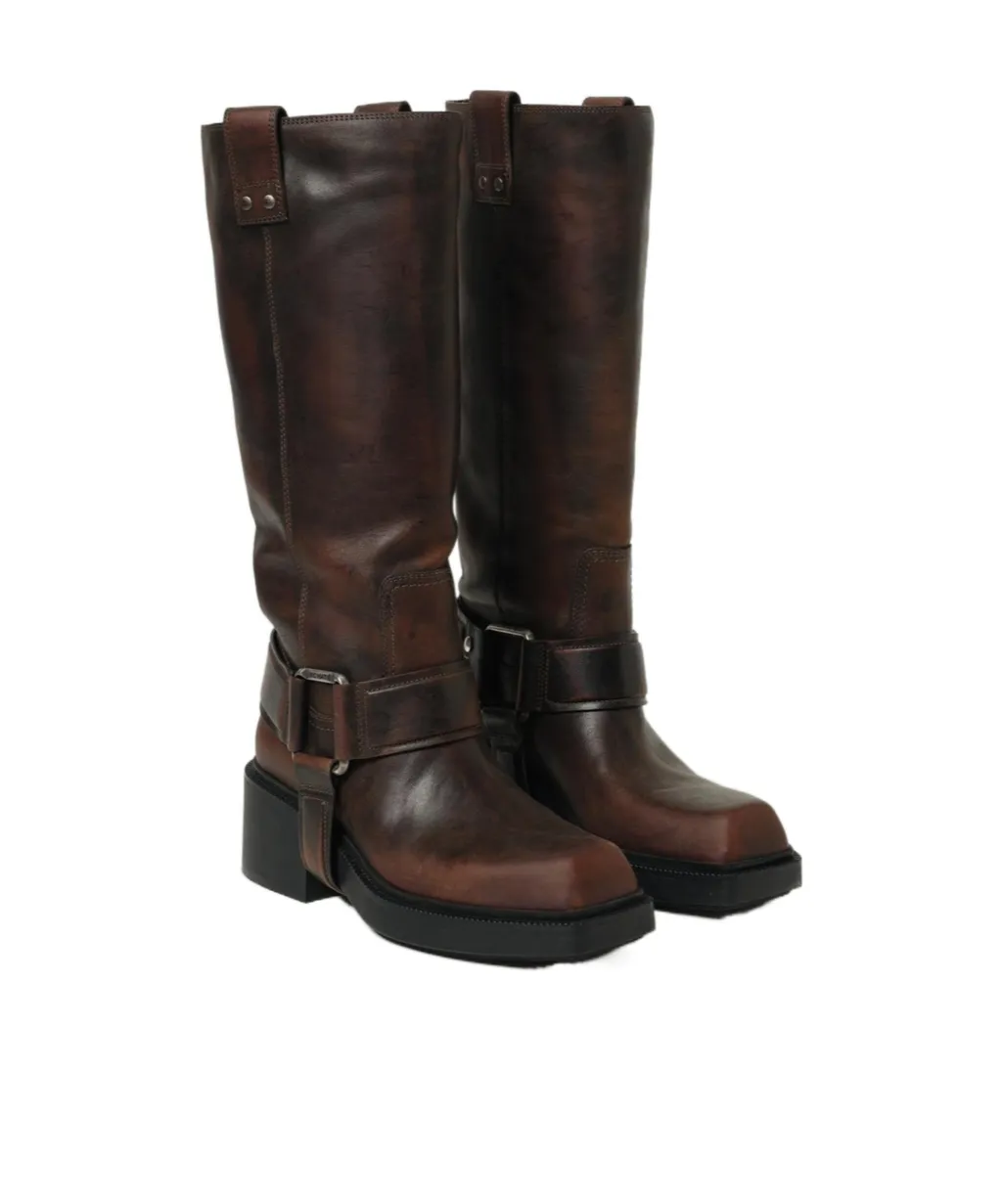 Vic Matie Square-Toe Saddle Boots