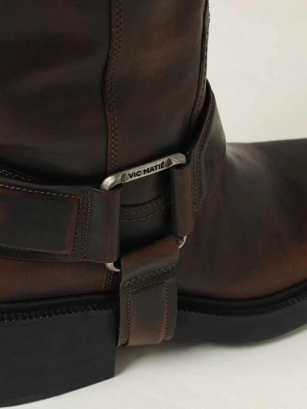 Vic Matie Square-Toe Saddle Boots