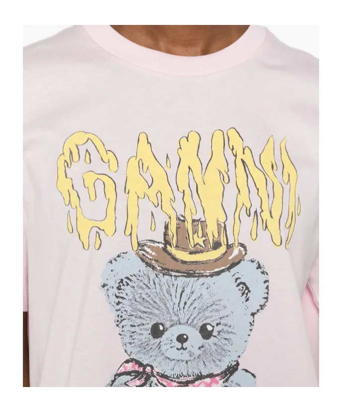 Ganni Cherries Printed Long-Sleeved T-Shirt