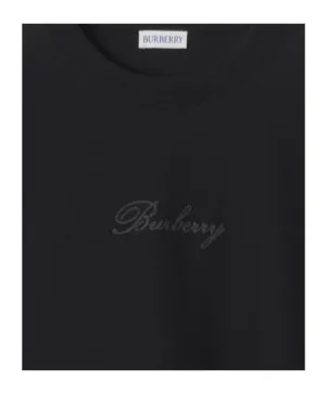 Burberry Logo Embroidered Crewneck T-Shirt