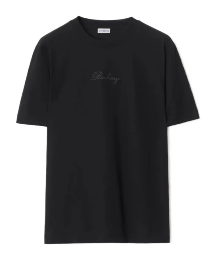 Burberry Logo Embroidered Crewneck T-Shirt