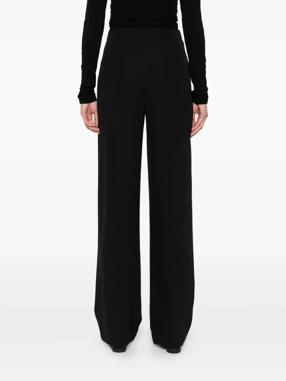 High-Waist Straight-Leg Trousers