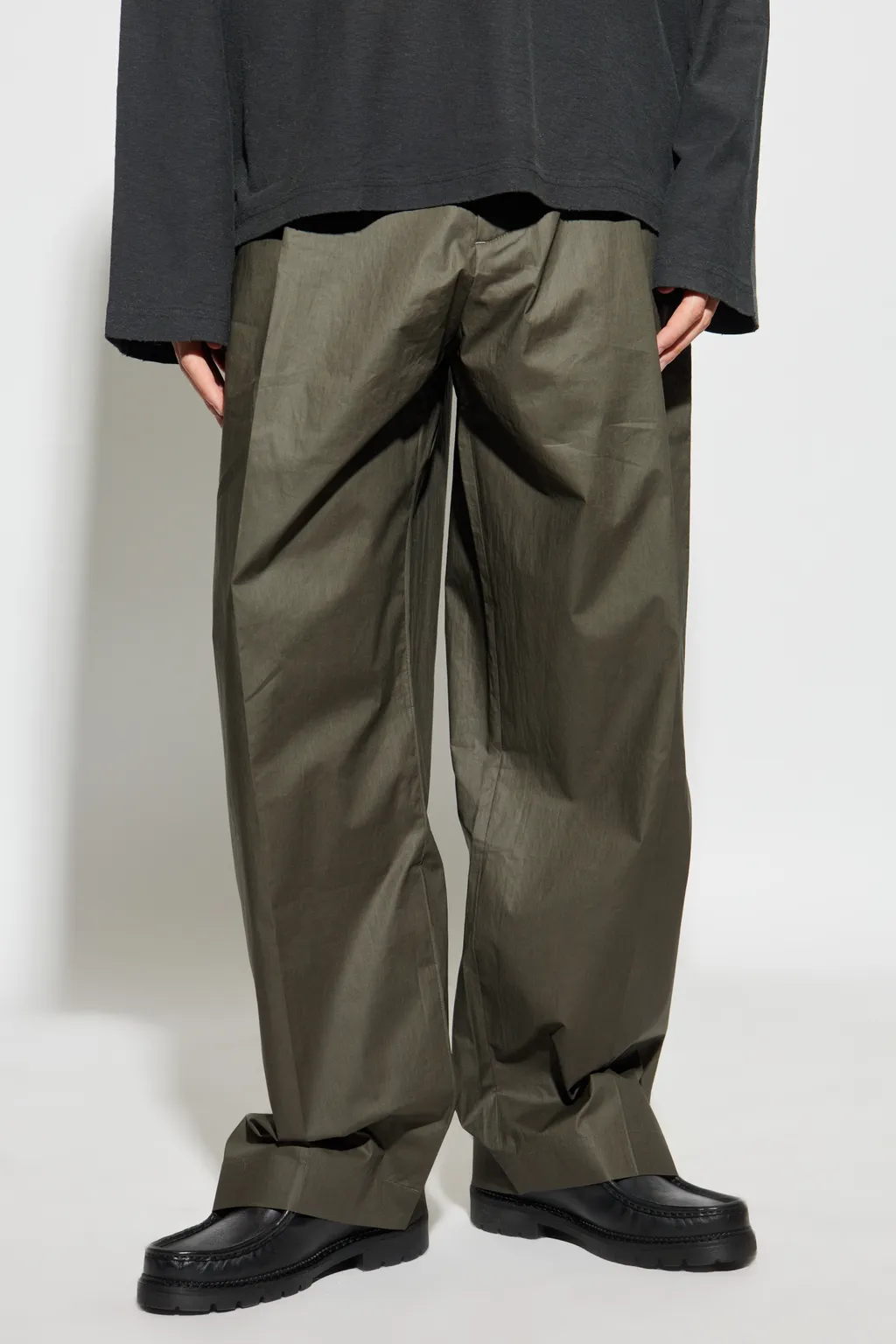 Acne Studios Belted Pleated Trousers