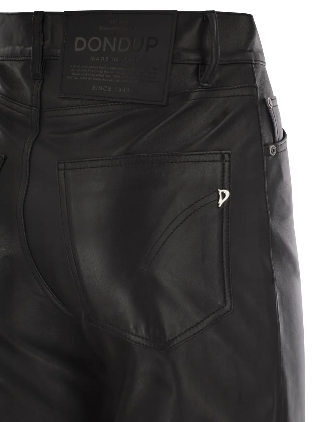 Dondup Amber High-Waisted Wide-Leg Pants