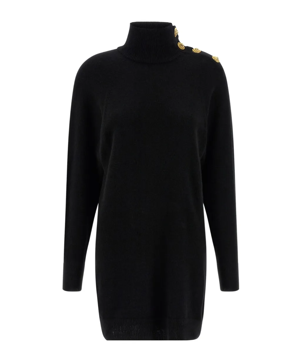 Balmain Turtleneck Knit Dress