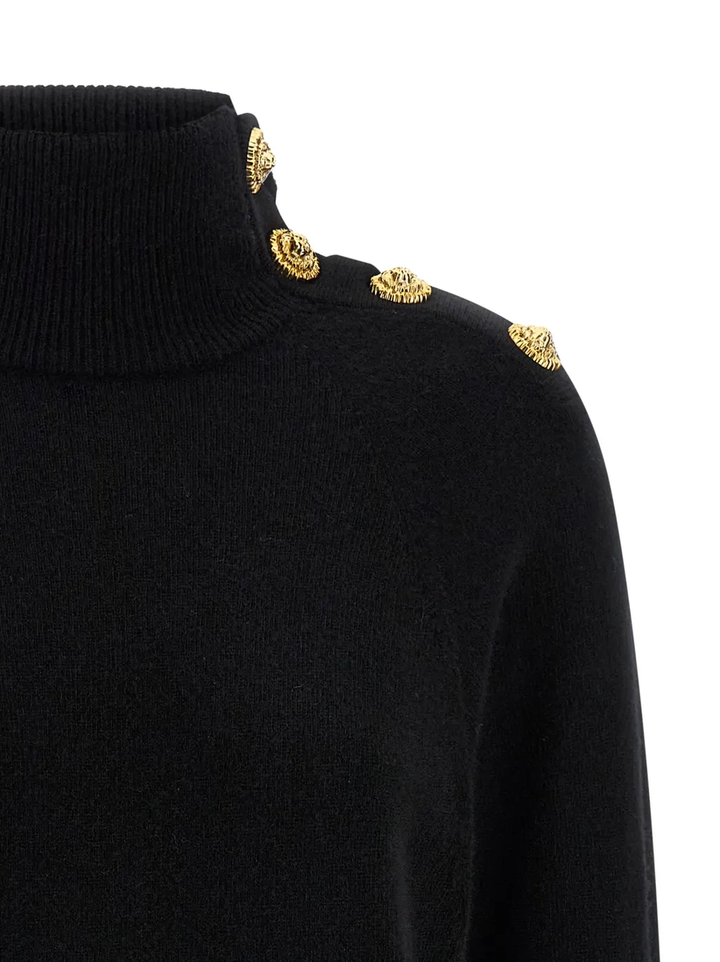 Balmain Turtleneck Knit Dress