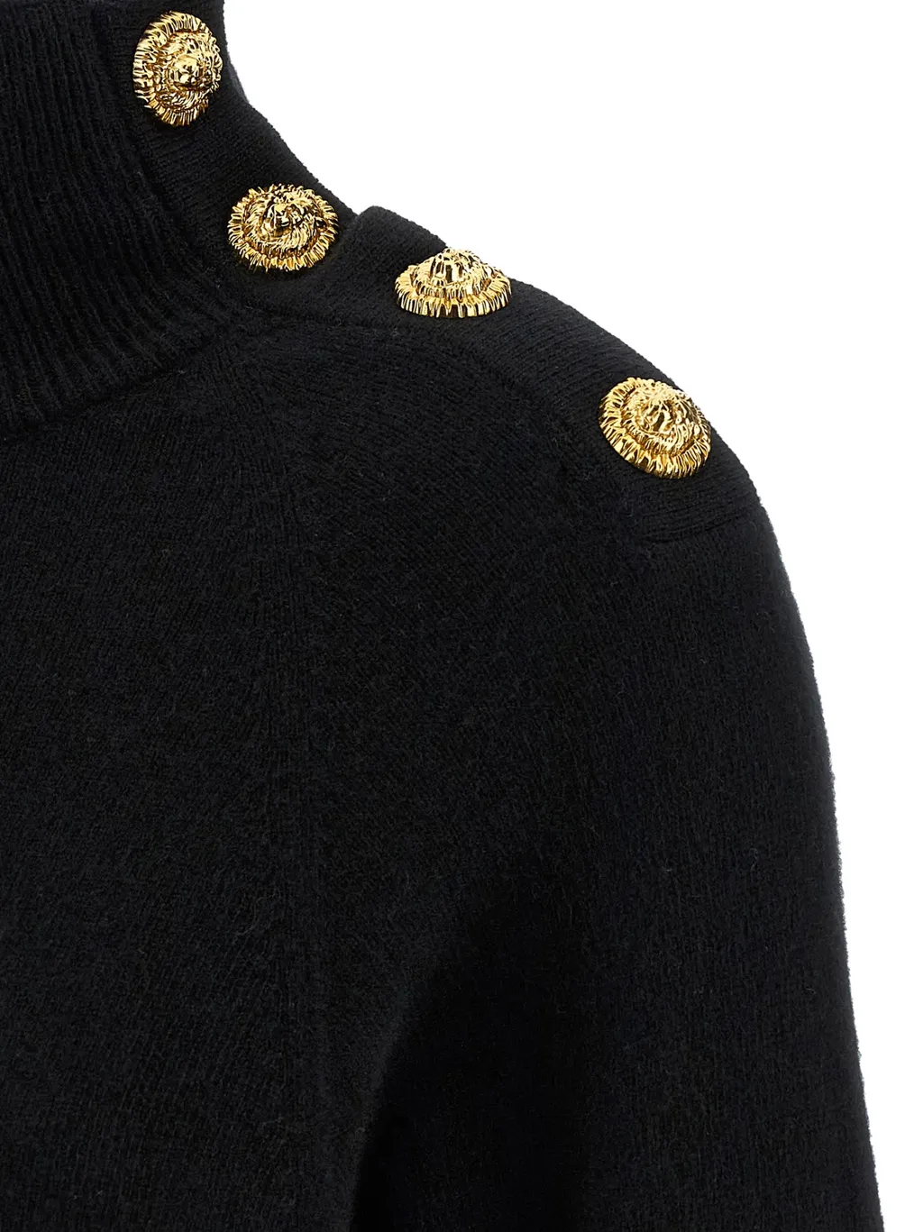 Balmain Turtleneck Knit Dress