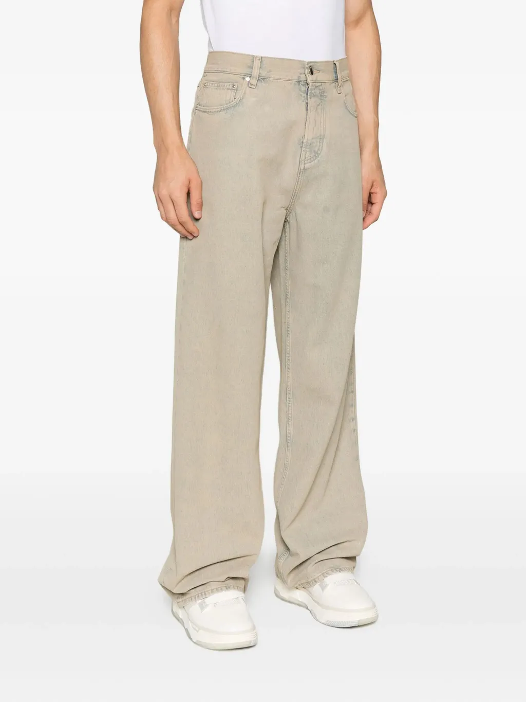 Belt Loop Denim Trousers