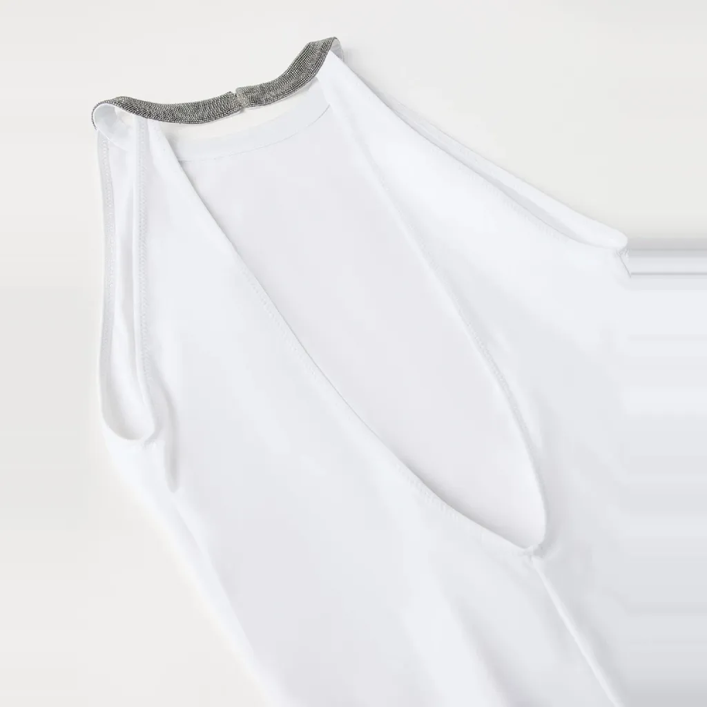 Monili-Detail Swimsuit