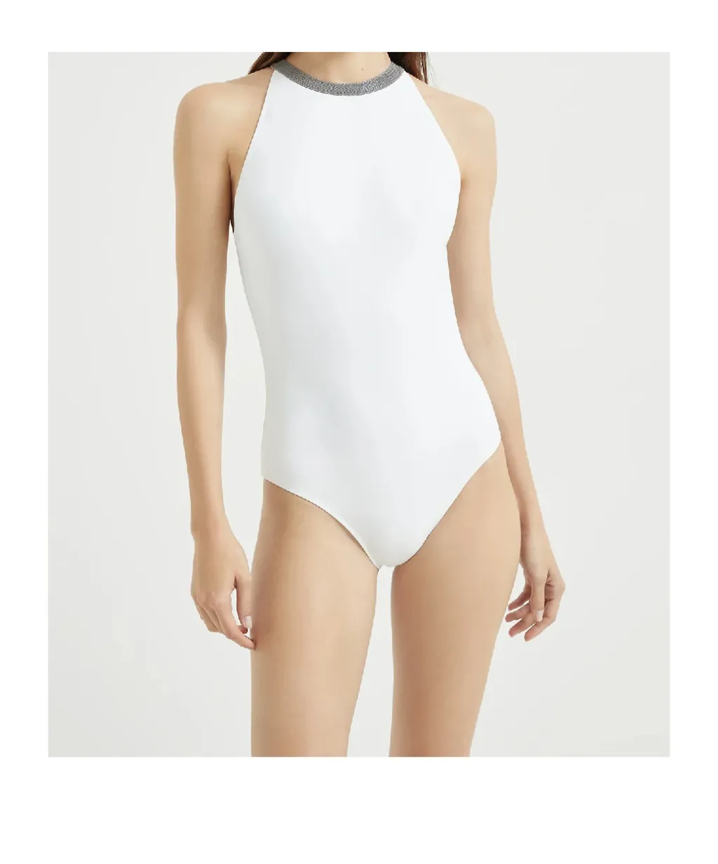 Monili-Detail Swimsuit