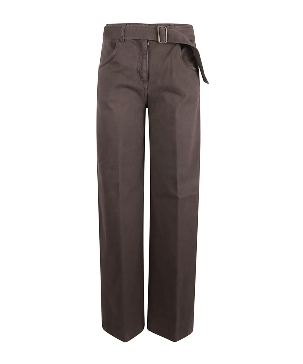 Straight-Leg Casual Pants
