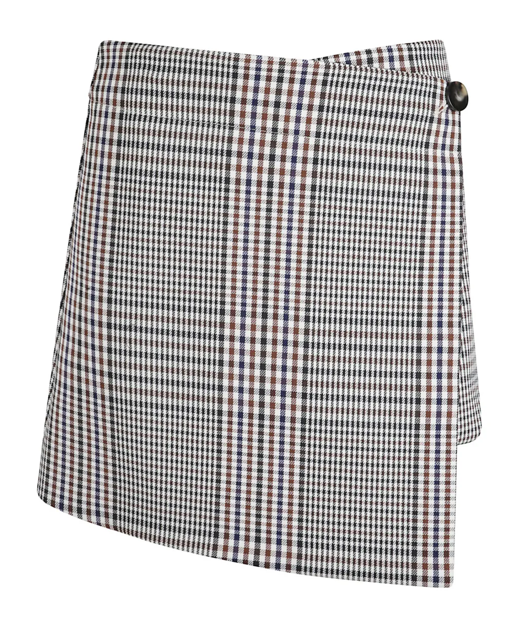Plaid Midi Skirt