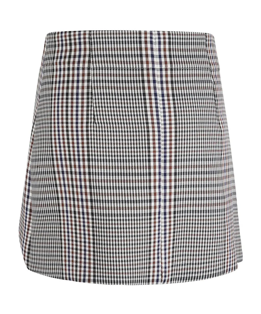 Plaid Midi Skirt