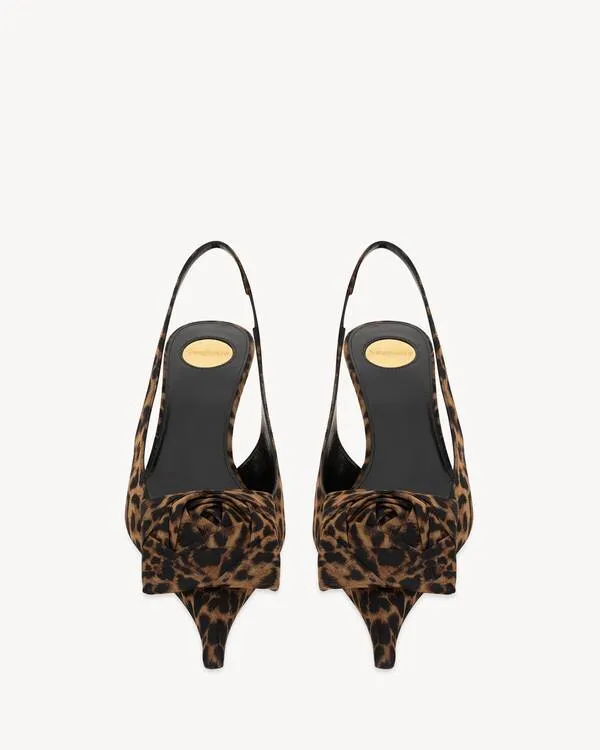 Slingback High-Heeled Sandals