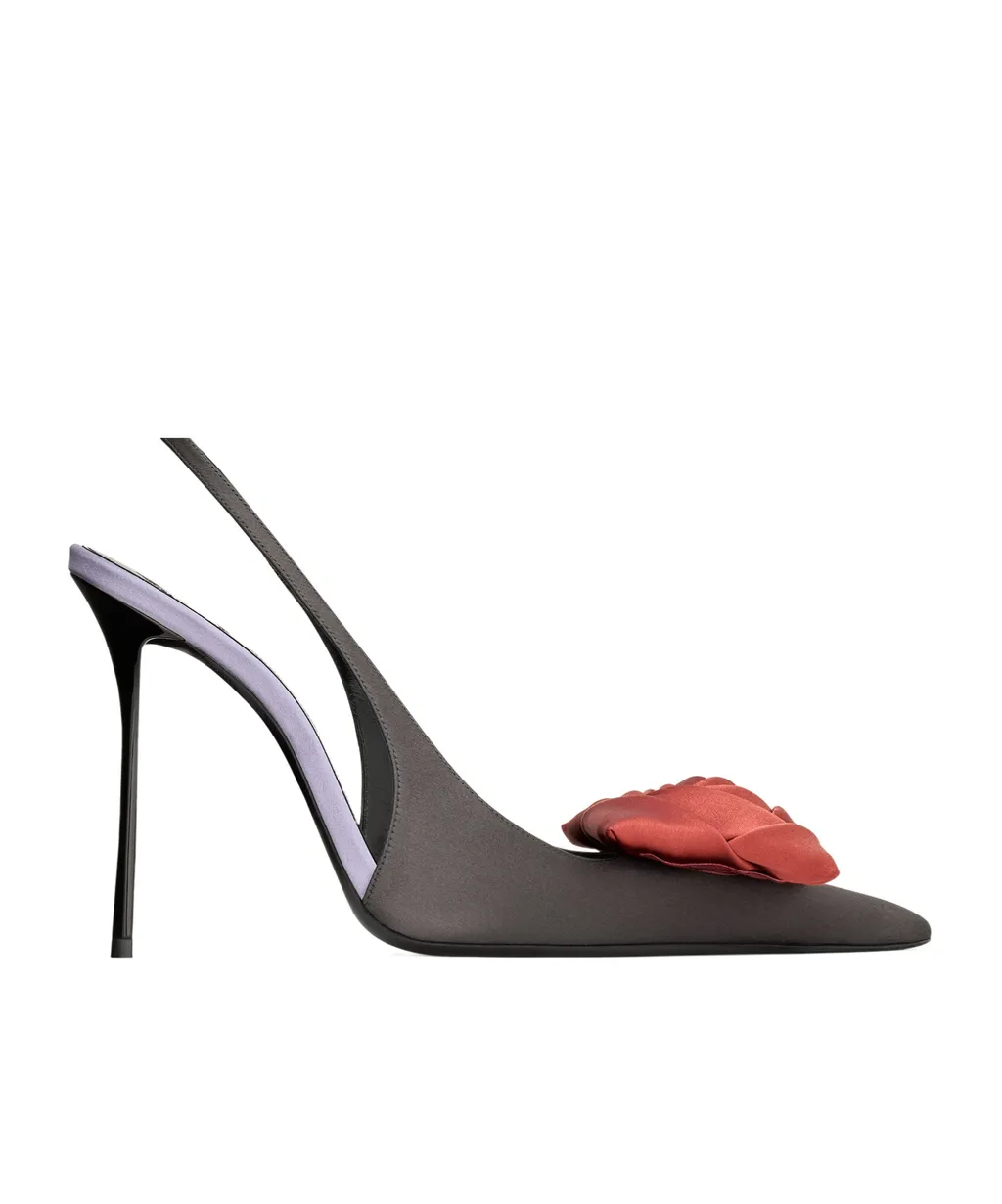 Slingback High-Heeled Sandals