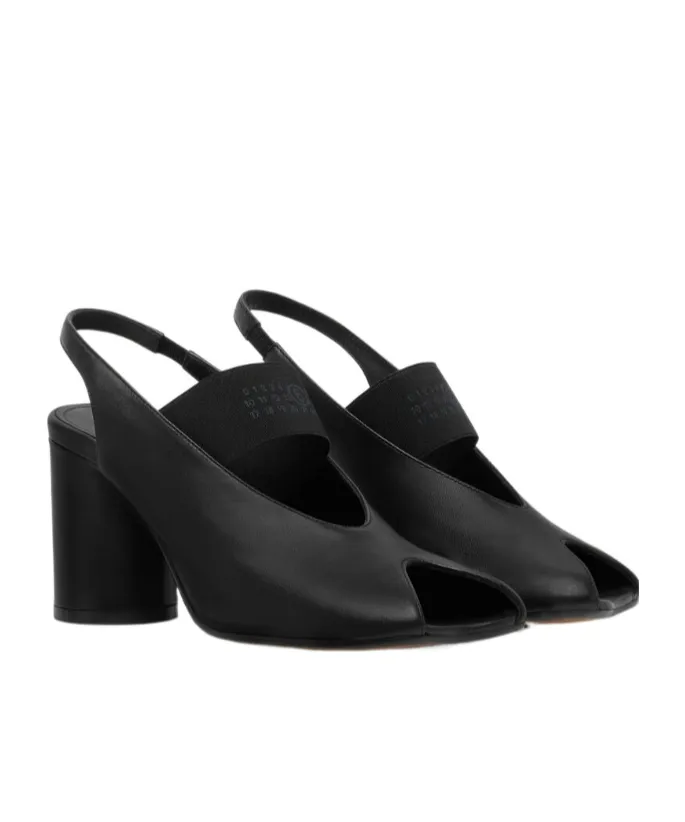 Mm6 Maison Margiela Open-Toe Slingback Heeled Sandals