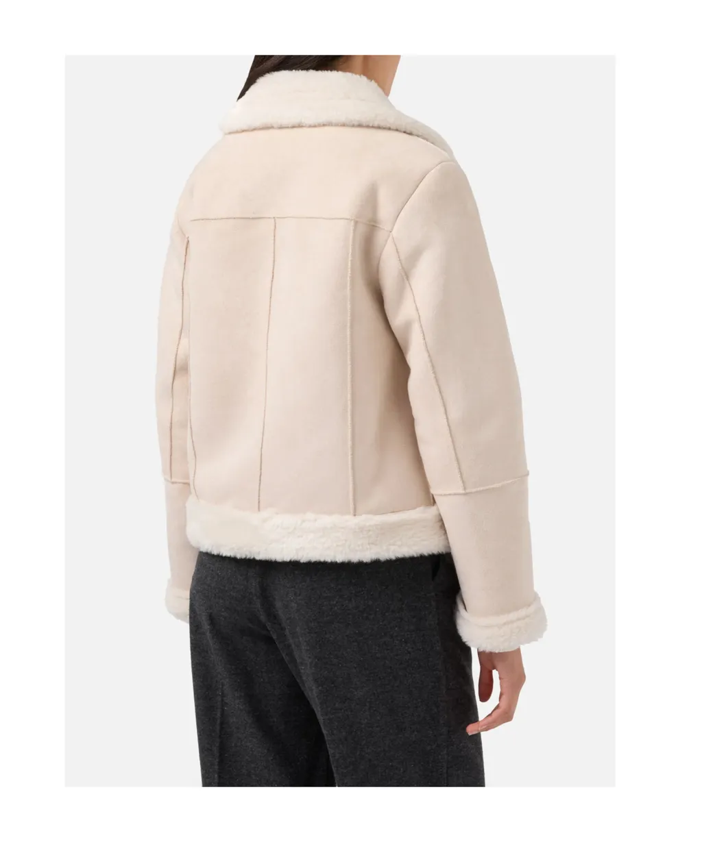Lorayne Faux-Shearling-Collar Jacket