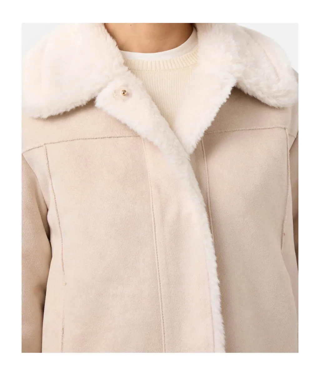 Lorayne Faux-Shearling-Collar Jacket