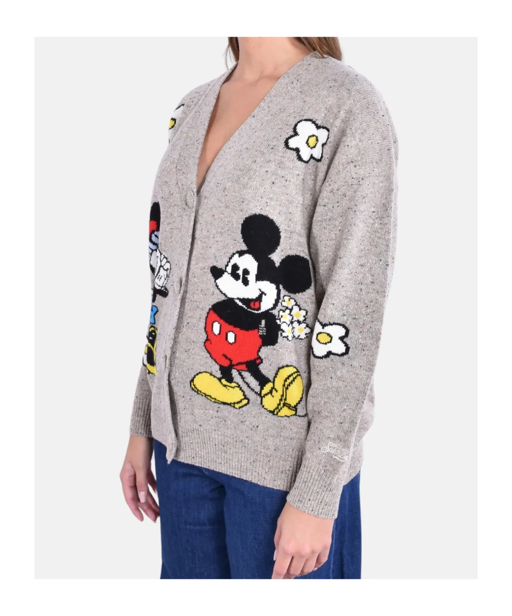 Mc2 Saint Barth V-Neck Jacquard Cardigan