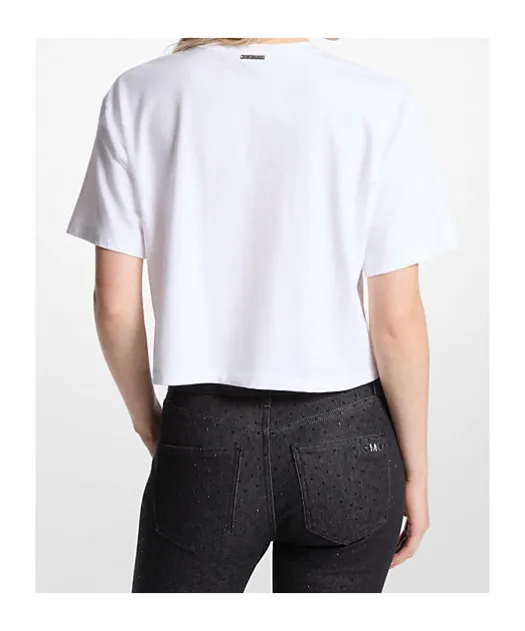 Logo Studded Cotton Jersey T-Shirt