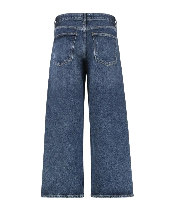 Denim Trousers With Belt Loops