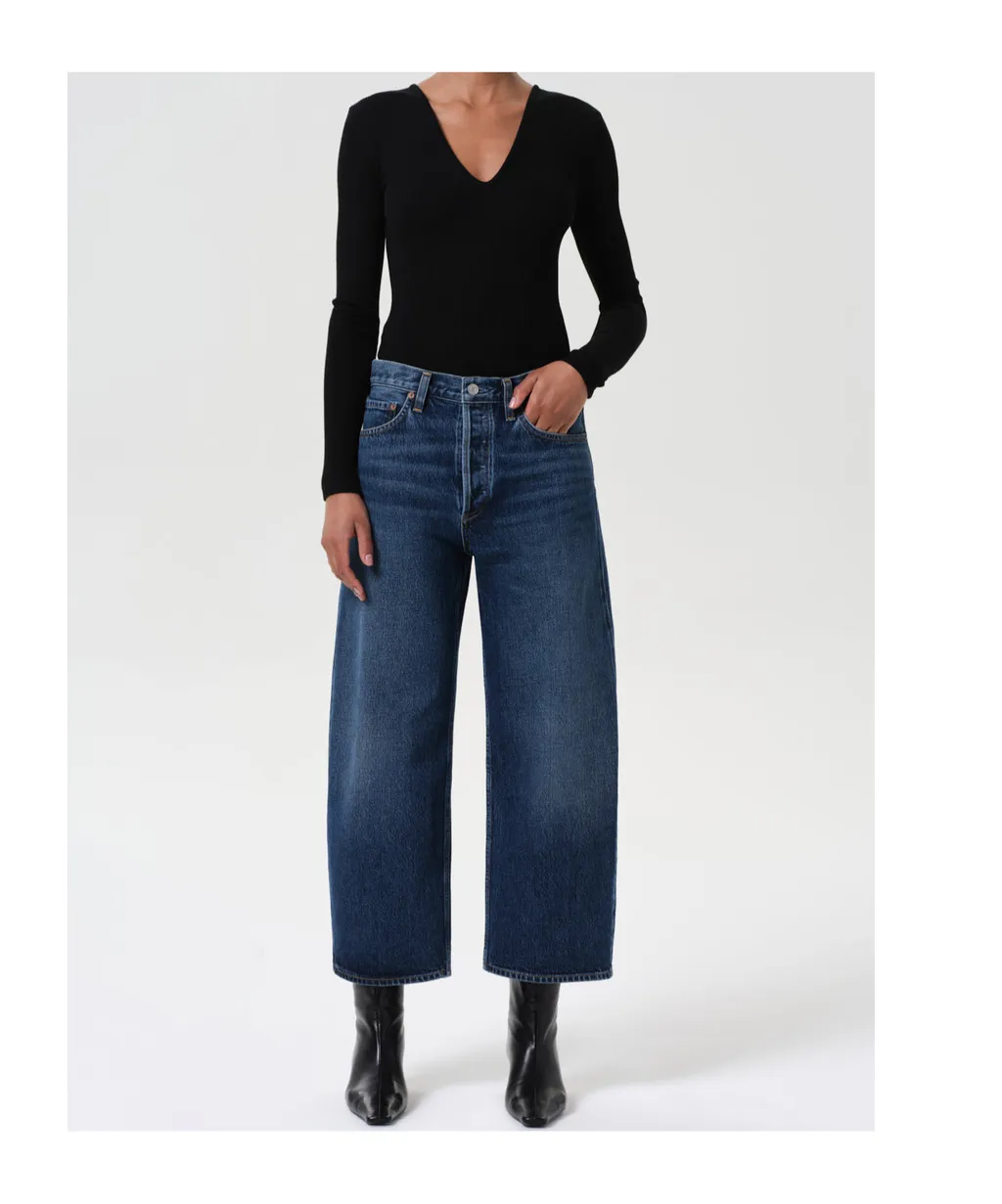 Denim Trousers With Belt Loops