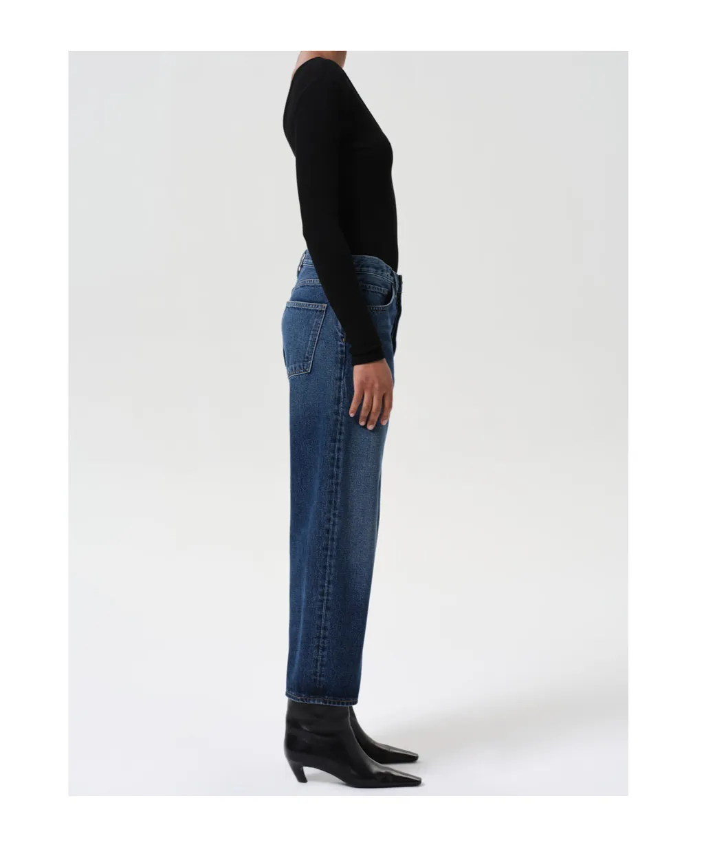 Denim Trousers With Belt Loops