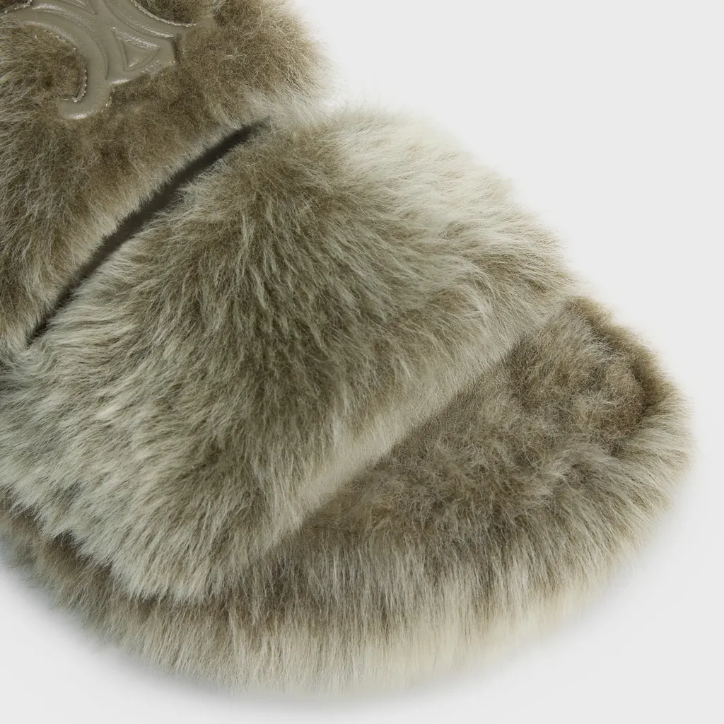 Triomphe Shearling Slipper
