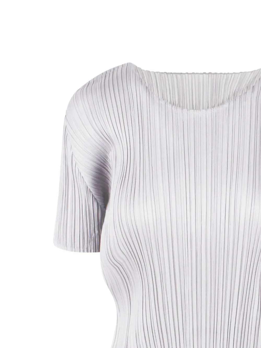 Pleats Please Issey Miyake Crewneck Pleated Top