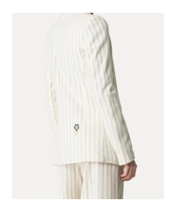 Forte Forte Pinstriped Embroidered Jacket