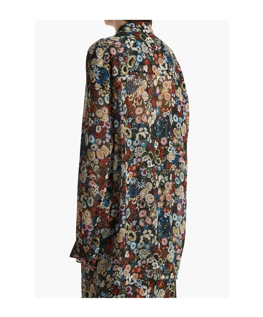 Khaite Goya Floral Printed Buttoned Shirt