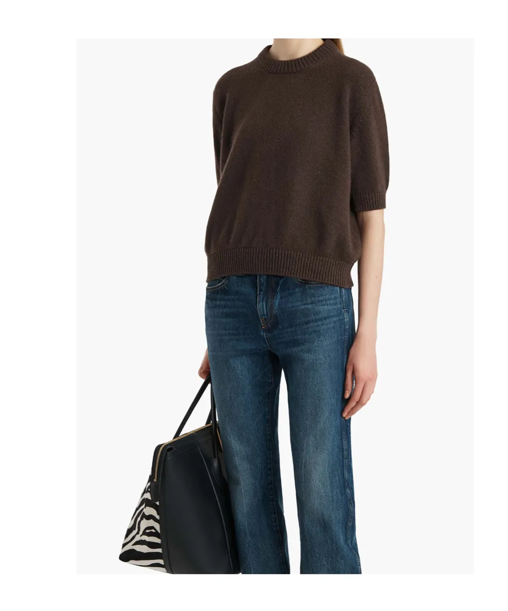 Khaite Short Sleeved Crewneck Jumper