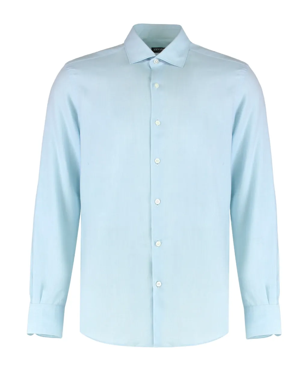 Zegna Buttoned Long-Sleeved Shirt