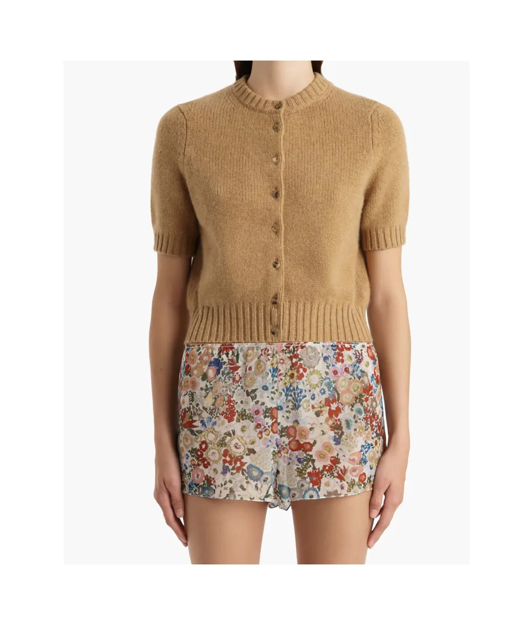 Khaite Nora Short-Sleeved Cardigan