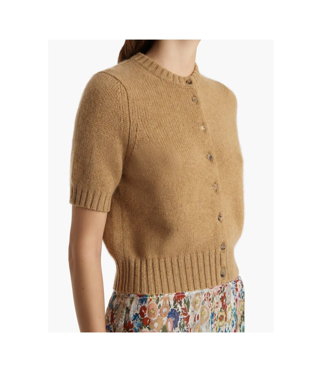 Khaite Nora Short-Sleeved Cardigan