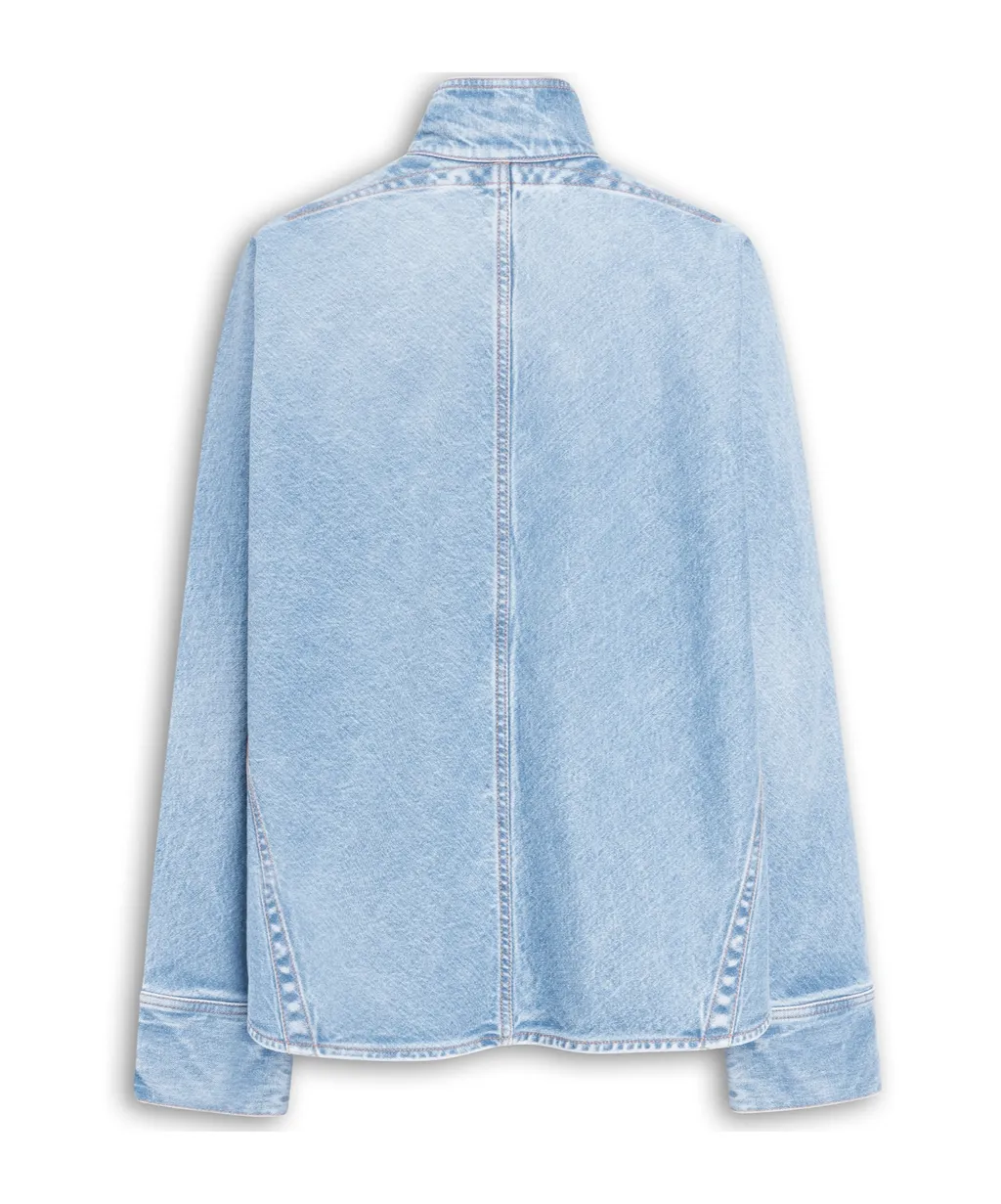 Alaa Zipped Denim Shirt