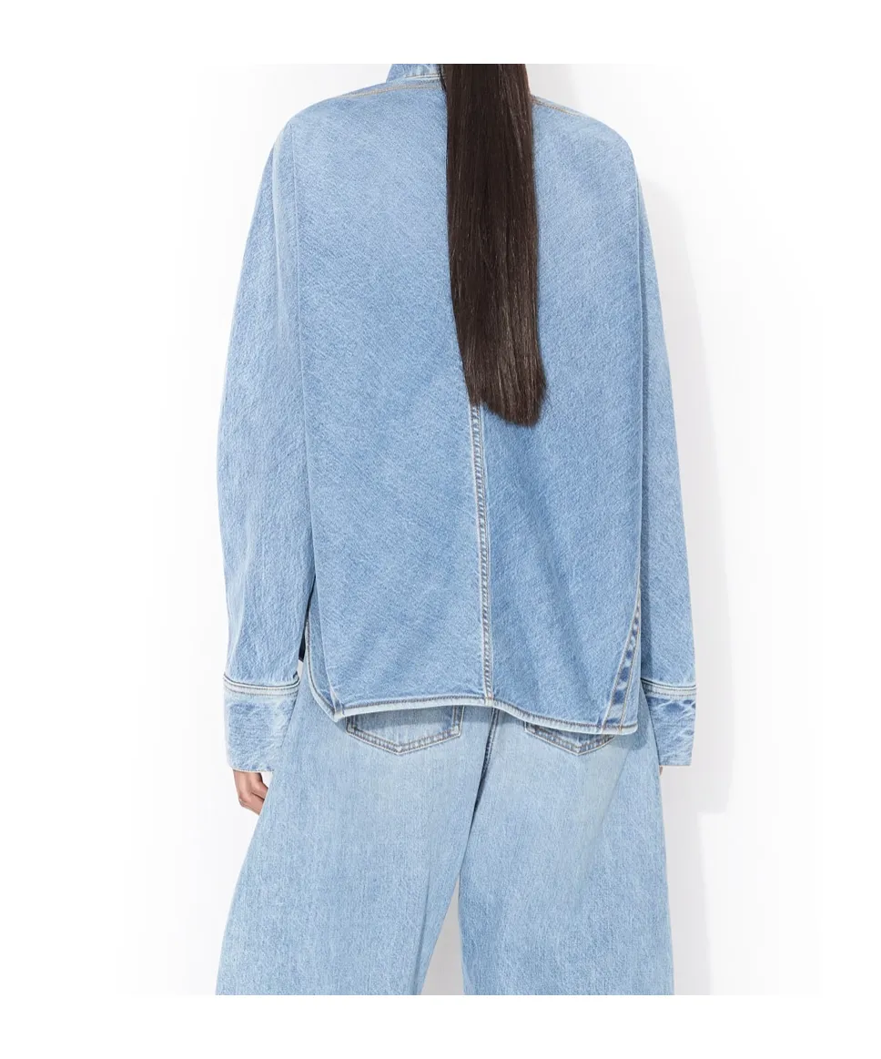 Alaa Zipped Denim Shirt