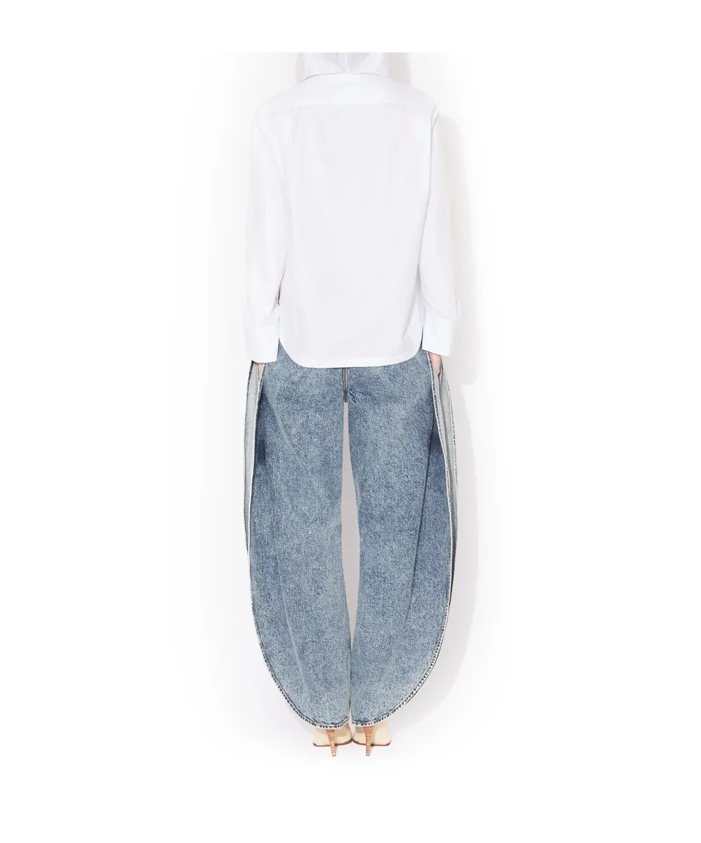 Hooded Poplin Shirt