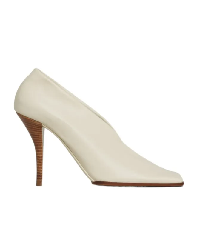 Soft Square Pumps In Leather