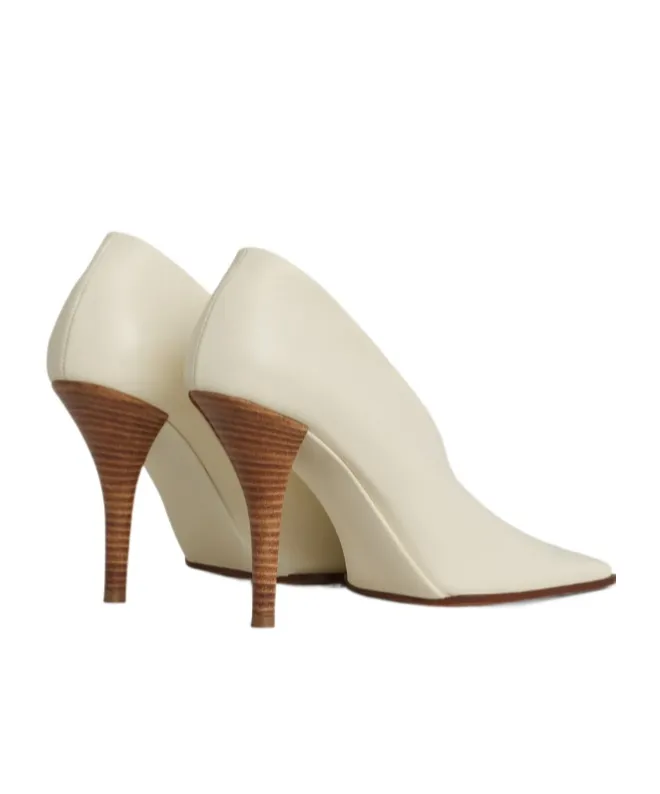 Soft Square Pumps In Leather