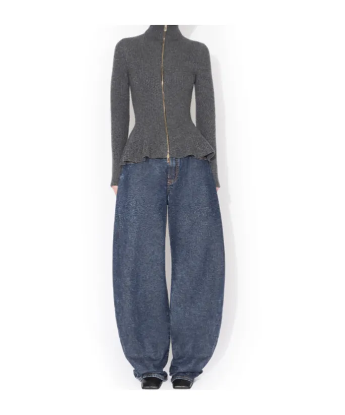 AlaÏA Knitted Peplum Cardigan