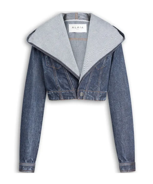 Alaa Cropped Hooded Jacket