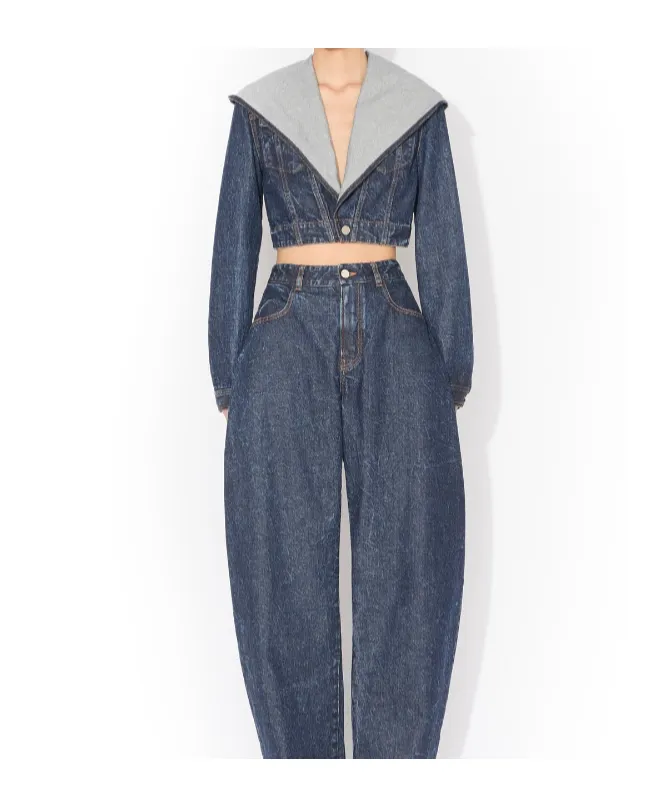 Alaa Cropped Hooded Jacket