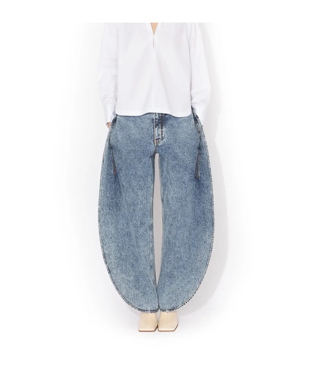 Petal Denim Pants